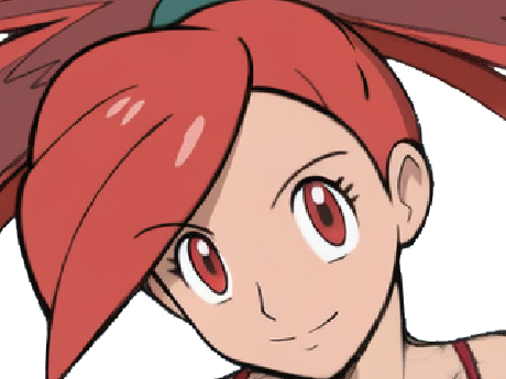 adriane asuna flannery pkm jeu manga anime femme waifu championne arene vermilava hoenn 3g feu