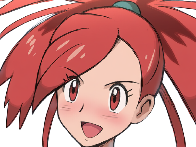 adriane asuna flannery pkm jeu manga anime femme waifu championne arene vermilava hoenn 3g feu