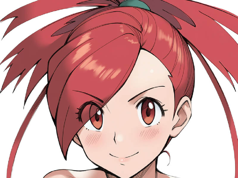 adriane asuna flannery pkm jeu manga anime femme waifu championne arene vermilava hoenn 3g feu