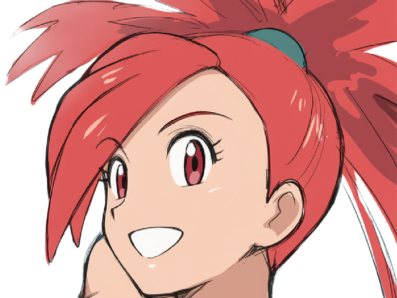adriane asuna flannery pkm jeu manga anime femme waifu championne arene vermilava hoenn 3g feu