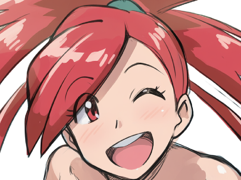 adriane asuna flannery pkm jeu manga anime femme waifu championne arene vermilava hoenn 3g feu