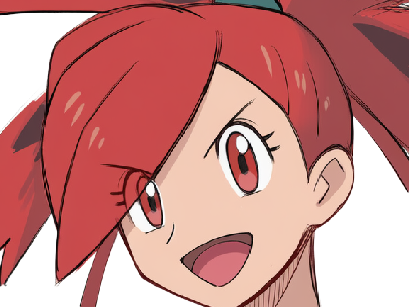 adriane asuna flannery pkm jeu manga anime femme waifu championne arene vermilava hoenn 3g feu