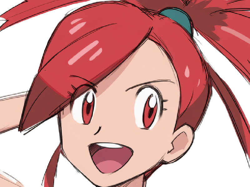 adriane asuna flannery pkm jeu manga anime femme waifu championne arene vermilava hoenn 3g feu