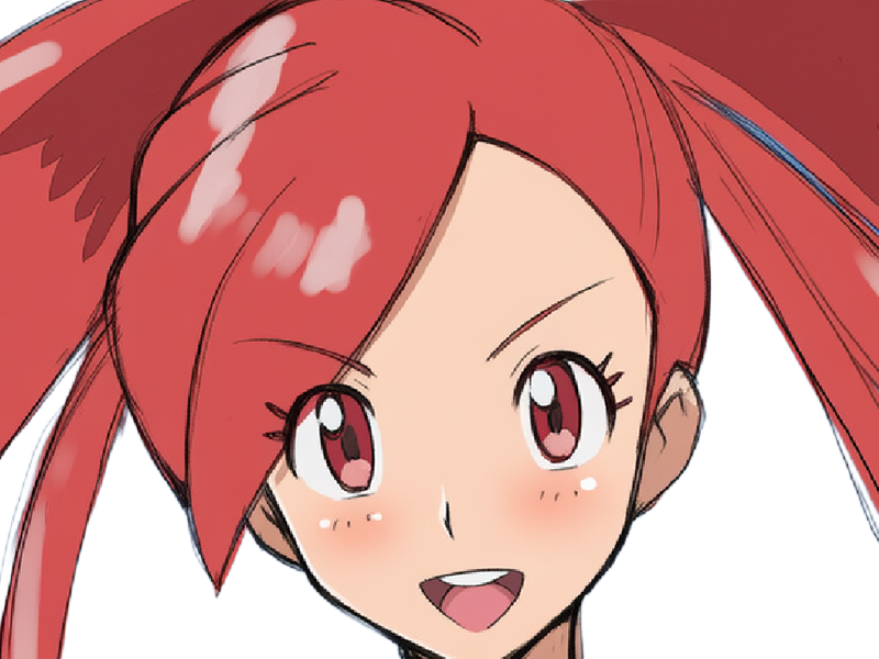 adriane asuna flannery pkm jeu manga anime femme waifu championne arene vermilava hoenn 3g feu