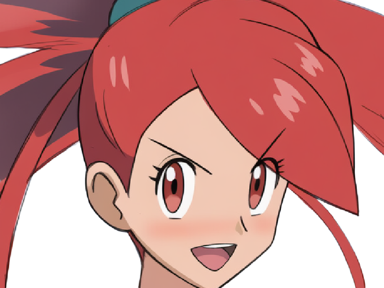 adriane asuna flannery pkm jeu manga anime femme waifu championne arene vermilava hoenn 3g feu