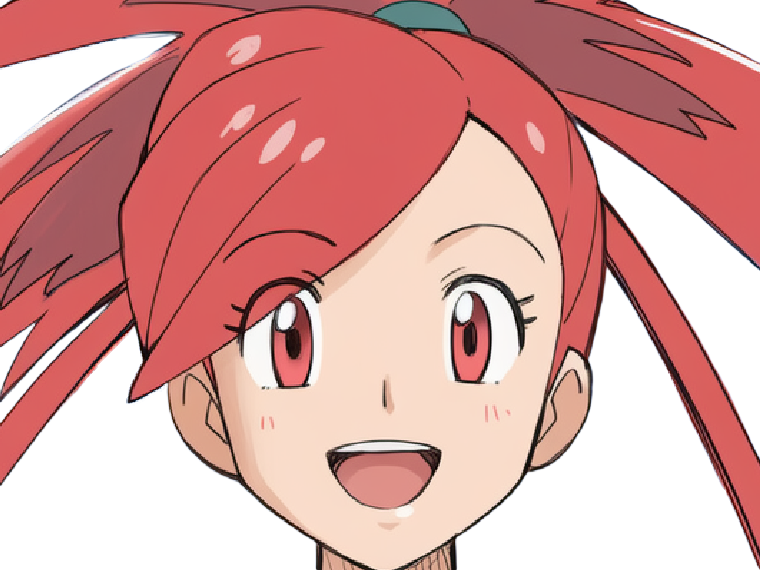 adriane asuna flannery pkm jeu manga anime femme waifu championne arene vermilava hoenn 3g feu