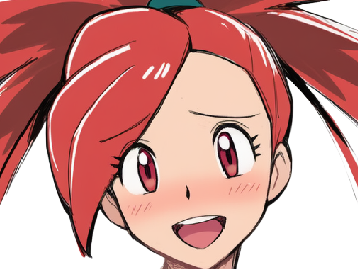 adriane asuna flannery pkm jeu manga anime femme waifu championne arene vermilava hoenn 3g feu
