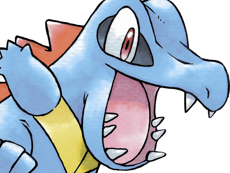 kaiminus totodile waninoko pokemon pkm jeu anime type eau 2g johto starter machoire