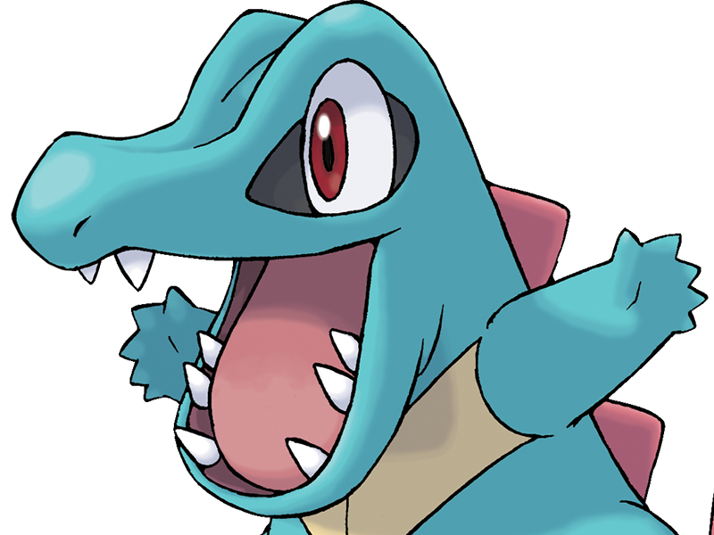 kaiminus totodile waninoko pokemon pkm jeu anime type eau 2g johto starter machoire