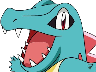 kaiminus totodile waninoko pokemon pkm jeu anime type eau 2g johto starter machoire