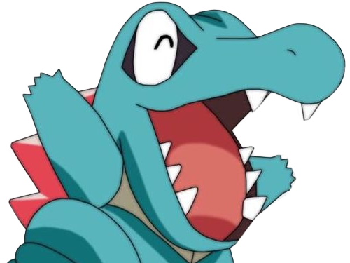 kaiminus totodile waninoko pokemon pkm jeu anime type eau 2g johto starter machoire