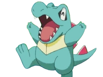 kaiminus totodile waninoko pokemon pkm jeu anime type eau 2g johto starter machoire