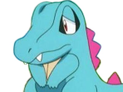 kaiminus totodile waninoko pokemon pkm jeu anime type eau 2g johto starter machoire