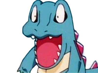 kaiminus totodile waninoko pokemon pkm jeu anime type eau 2g johto starter machoire