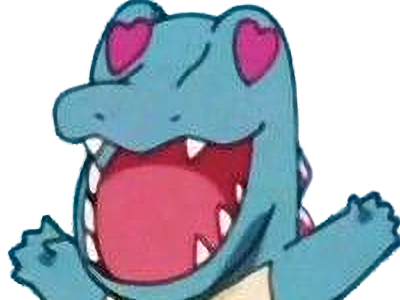 kaiminus totodile waninoko pokemon pkm jeu anime type eau 2g johto starter machoire