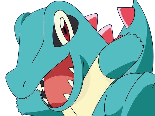 kaiminus totodile waninoko pokemon pkm jeu anime type eau 2g johto starter machoire
