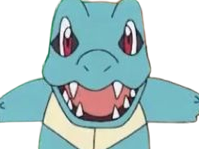 kaiminus totodile waninoko pokemon pkm jeu anime type eau 2g johto starter machoire