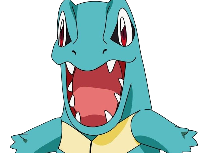 kaiminus totodile waninoko pokemon pkm jeu anime type eau 2g johto starter machoire