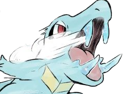 kaiminus totodile waninoko pokemon pkm jeu anime type eau 2g johto starter machoire