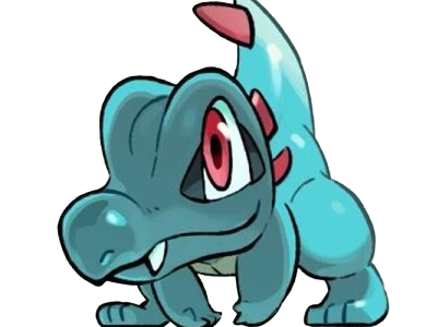 kaiminus totodile waninoko pokemon pkm jeu anime type eau 2g johto starter machoire