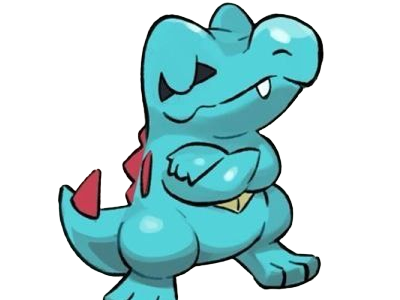 kaiminus totodile waninoko pokemon pkm jeu anime type eau 2g johto starter machoire
