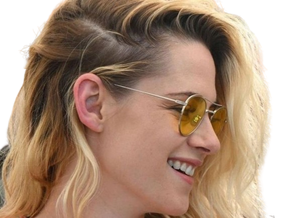 kristen stewart actrice americaine blonde yeux verts femme cannes lunettes annees 2022 2020s