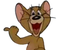 tom-jerry-does-he-know-quiluidit-pouce-pointer-du-doigt-rire-howdowetellhim-moquerie-moqueur