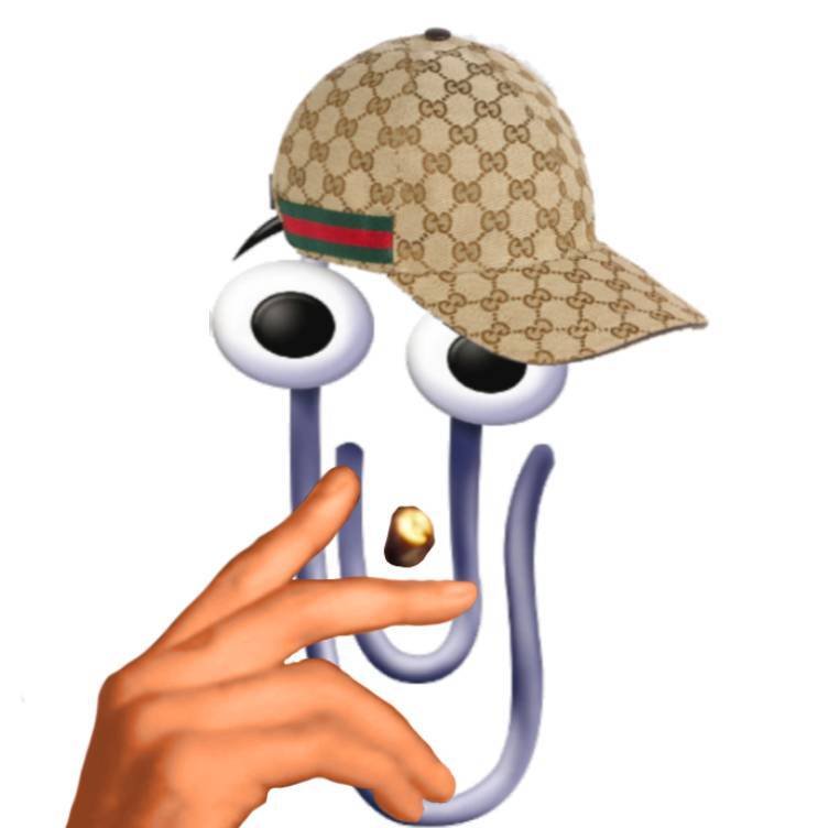 clippyent ent paz fument fume drogue qlf main clippy