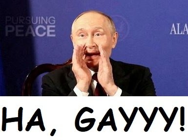 poutine ha gay alaska putin guerre ukraine trump homo