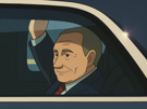 poutine-trump-limousine-the-beast-alaska-anchorage-2025-heureux-joyeux-sourire-ghibli-anime-manga