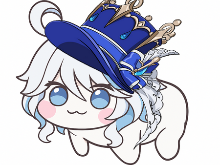 genshin impact doro chapeau furina hydro archon debile couronne sourire focalors justice