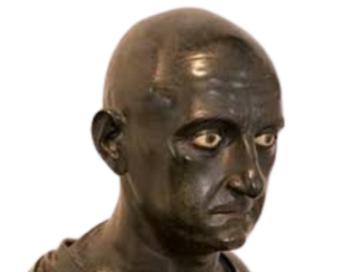 statue tete scipion lafricain militaire homme detat romain gros yeux trauma