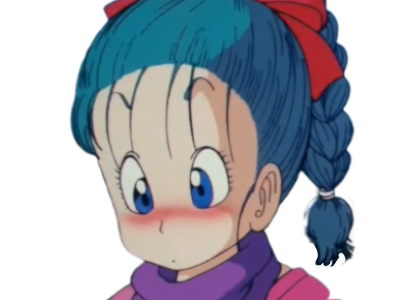 bulma rougit honte dragon ball