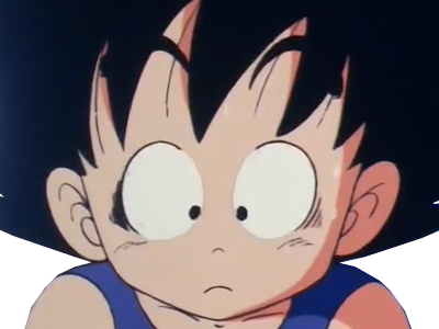 goku oh etonnement fascination dragon ball
