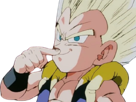 gotenks-doigt-nez-narquois-rire-moquerie-dragon-ball