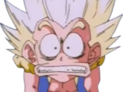 gotenks aya quoi etonnement yeux dragon ball