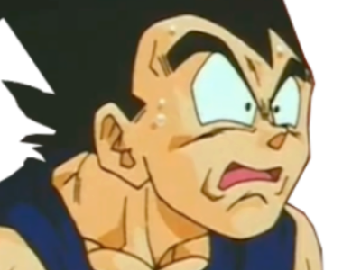 vegeta dragon ball peur etonnement prince saiyan