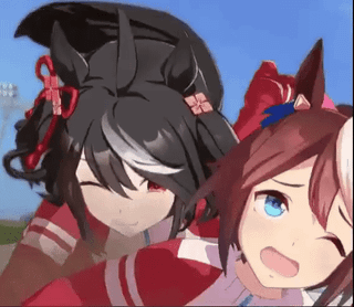 uma musume umamusume tokai teio kitasan black horse girls cheval fuck baise anime gif yuri