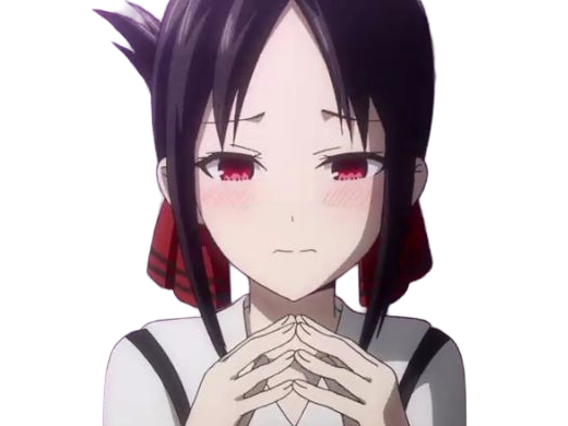 Sticker kaguya shinomiya lyceenne fille waifu kaguya sama love is war academie shuchiin bde vice presidente anime manga yeuxrouges cheveuxnoirs par Dark-63