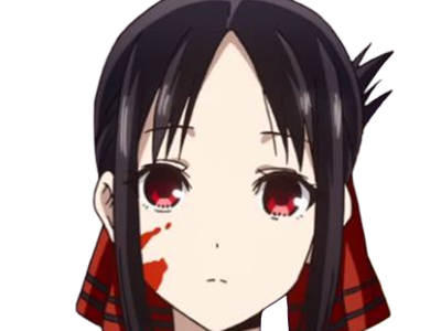 Sticker kaguya shinomiya lyceenne fille waifu kaguya sama love is war academie shuchiin bde vice presidente anime manga yeuxrouges cheveuxnoirs par Dark-63