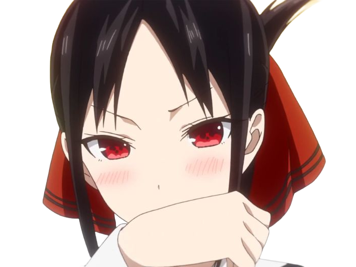 Sticker kaguya shinomiya lyceenne fille waifu kaguya sama love is war academie shuchiin bde vice presidente anime manga yeuxrouges cheveuxnoirs par Dark-63