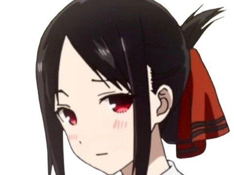 Sticker kaguya shinomiya lyceenne fille waifu kaguya sama love is war academie shuchiin bde vice presidente anime manga yeuxrouges cheveuxnoirs par Dark-63