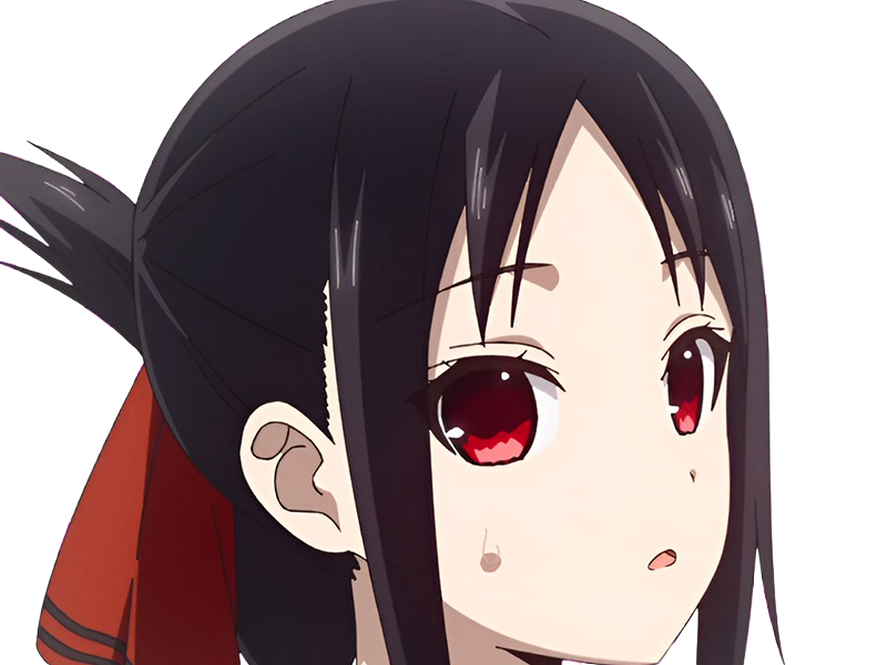 Sticker kaguya shinomiya lyceenne fille waifu kaguya sama love is war academie shuchiin bde vice presidente anime manga yeuxrouges cheveuxnoirs par Dark-63