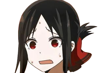 Sticker kaguya shinomiya lyceenne fille waifu kaguya sama love is war academie shuchiin bde vice presidente anime manga yeuxrouges cheveuxnoirs par Dark-63