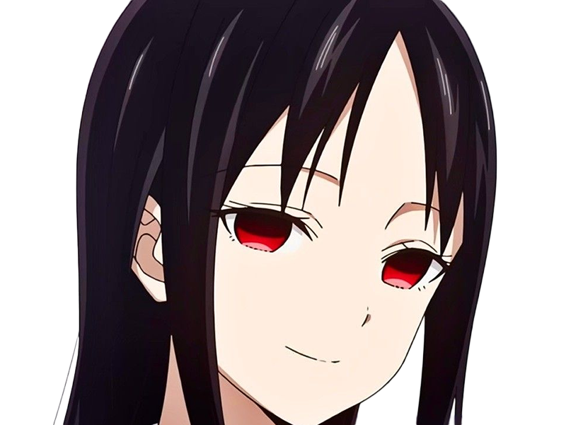 Sticker kaguya shinomiya lyceenne fille waifu kaguya sama love is war academie shuchiin bde vice presidente anime manga yeuxrouges cheveuxnoirs par Dark-63