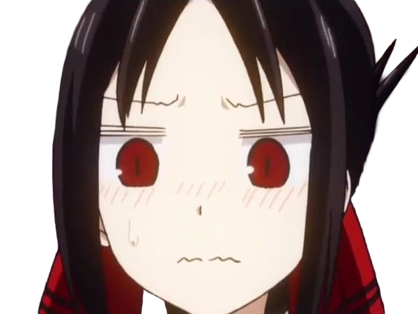 Sticker kaguya shinomiya lyceenne fille waifu kaguya sama love is war academie shuchiin bde vice presidente anime manga yeuxrouges cheveuxnoirs par Dark-63