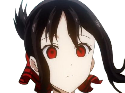 Sticker kaguya shinomiya lyceenne fille waifu kaguya sama love is war academie shuchiin bde vice presidente anime manga yeuxrouges cheveuxnoirs par Dark-63