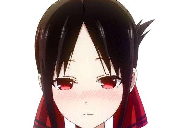 Sticker kaguya shinomiya lyceenne fille waifu kaguya sama love is war academie shuchiin bde vice presidente anime manga yeuxrouges cheveuxnoirs par Dark-63