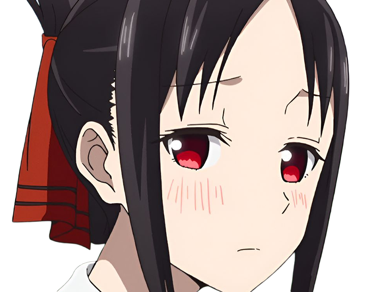 Sticker kaguya shinomiya lyceenne fille waifu kaguya sama love is war academie shuchiin bde vice presidente anime manga yeuxrouges cheveuxnoirs par Dark-63