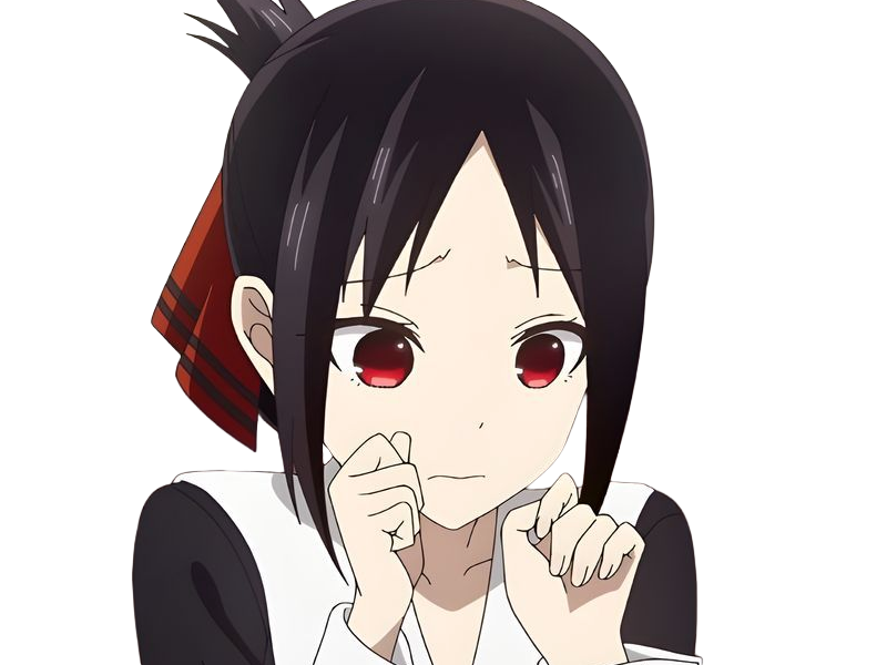 Sticker kaguya shinomiya lyceenne fille waifu kaguya sama love is war academie shuchiin bde vice presidente anime manga yeuxrouges cheveuxnoirs par Dark-63